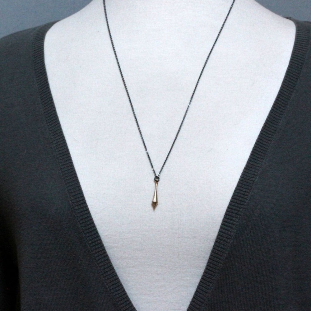 14k Gold Pendulum Necklace